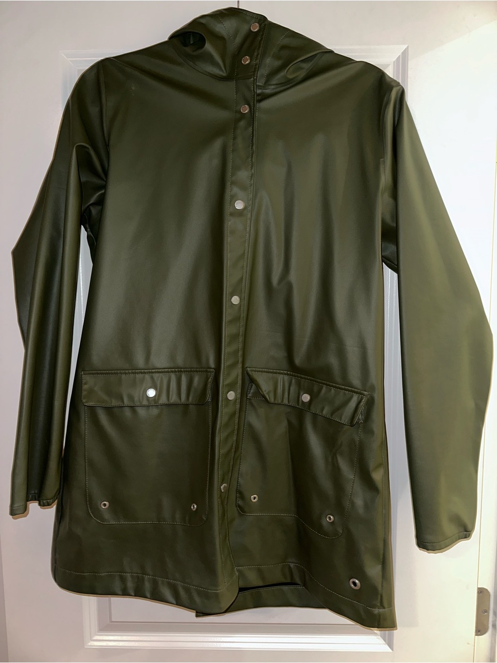 Herschel Supply Company Olive Green Hooded Raincoat